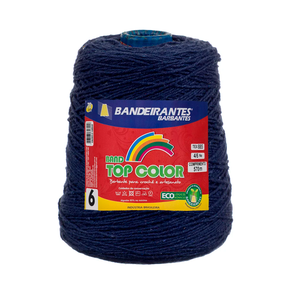Barbante Bandeirantes Top Color 600g - 413 - Azul Marinho
