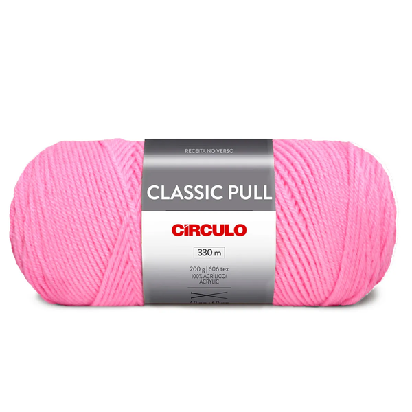 Fio Linha Lã Classic Pull Círculo 200g - 3294- Rosa