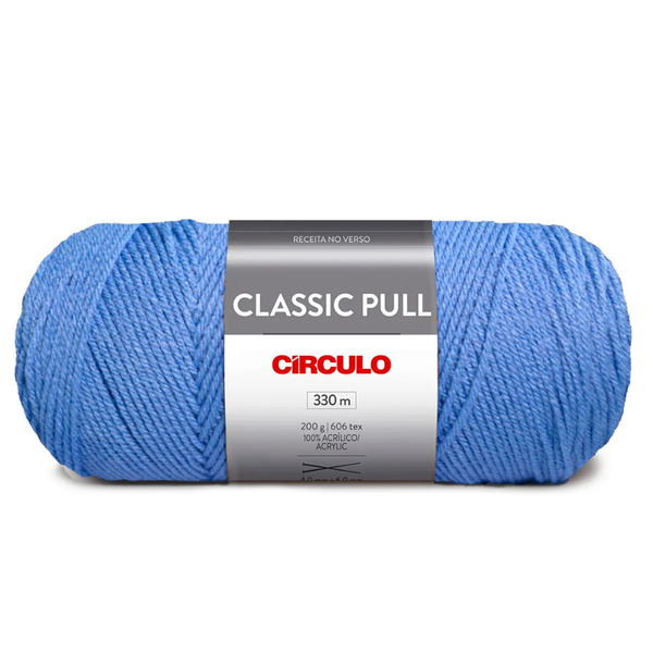 Fio Linha Lã Classic Pull Círculo 200g - 2928- Azul Médio