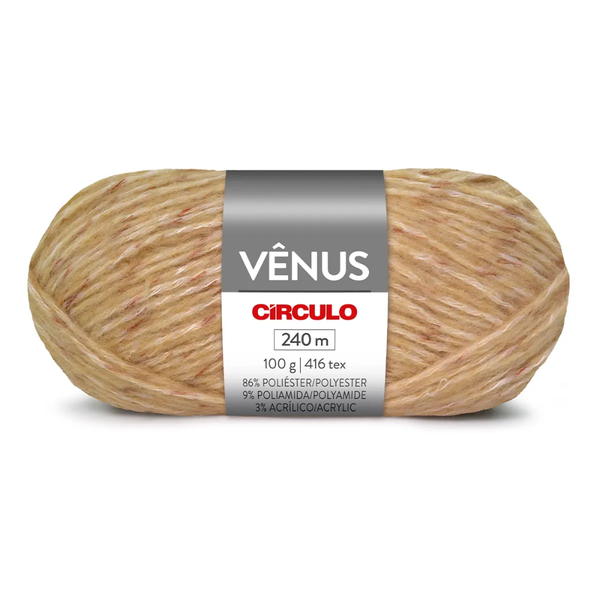 Fio Linha Lã Vênus Circulo 100g - 9601 - Capuccino