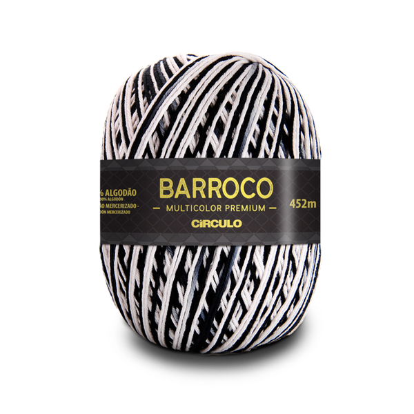 Fio Linha Barroco Multicolor Premium 6 400g - 9016 - Zebra