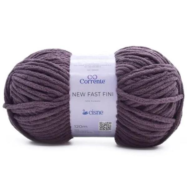 Fio Linha Lã New Fast Fini Cisne - 100g - 4139 - Roxo