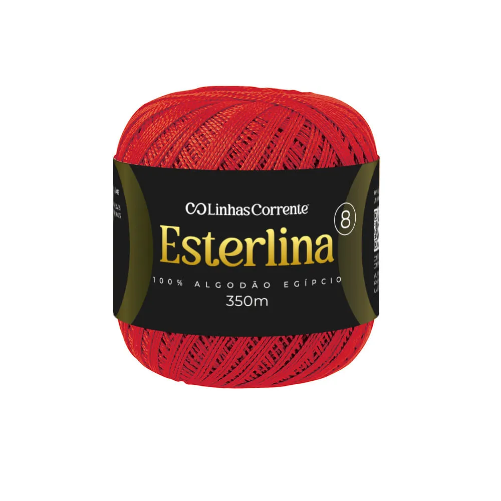 fio linha esterlina 350m 8 032 vermelho intenso
