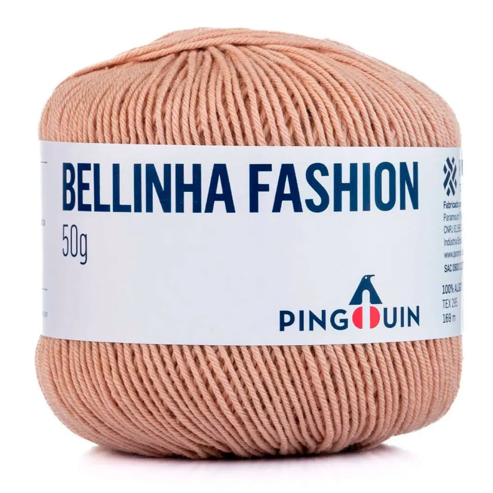 fio linha bellinha fashion pingouin 50g 169m 0702 palha