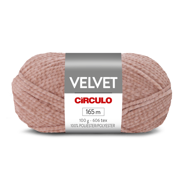 ARGUE RAYON CUPRA SOFT PILE VELVET size② Fio Linha Lã Velvet Círculo 100g - 3390 - Quartzo