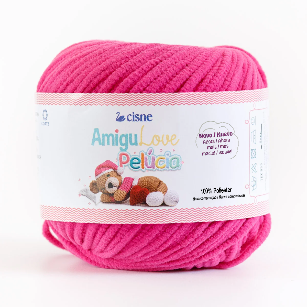 fio linha amigulove pelucia cisne corrente 80g 00089 purple