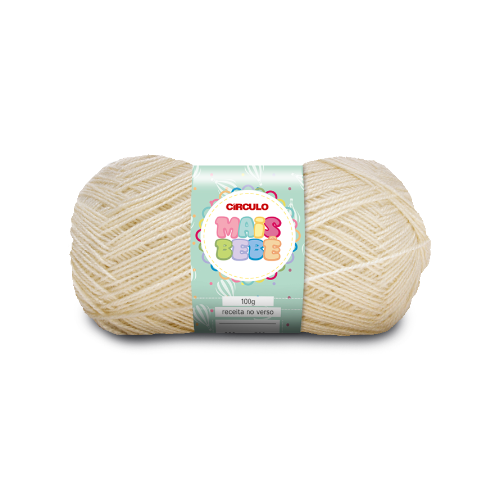 fio linha la mais bebe circulo 100g 8176 off white
