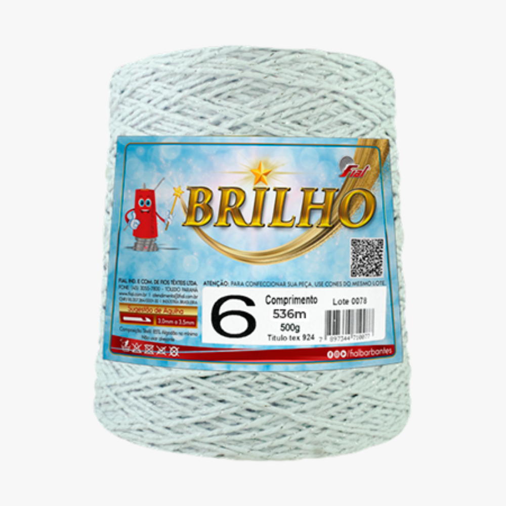barbante brilho prata fial 600g 03 branco