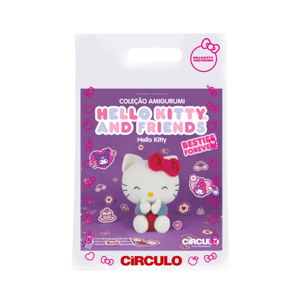 kit amigurumi colecao hello kitty and friends circulo