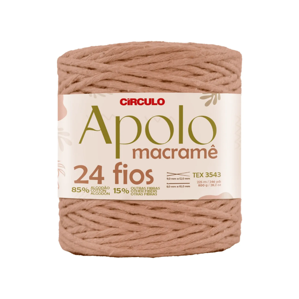 Barbante Apolo Macramê Círculo 24 fios 800g - 2775 - Azul Bic