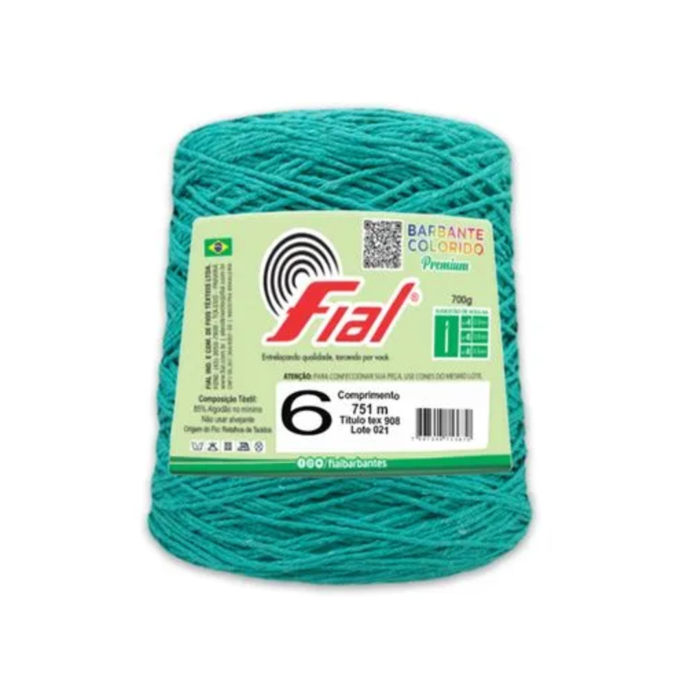 fio barbante fial premium 700g 49 verde jade