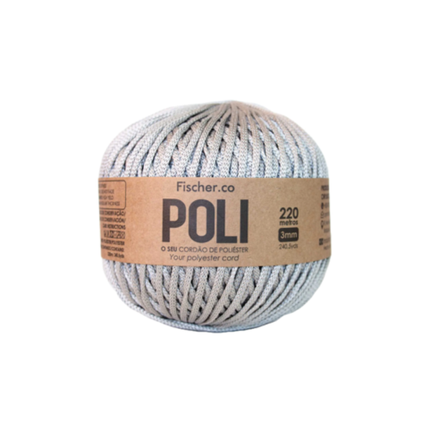 Fio Poli 3mm Fischer - 8030 - Platinado