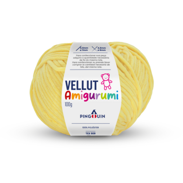 Fio Amigurumi Vellut Pingouin 100g – Textura Chenille Macia para