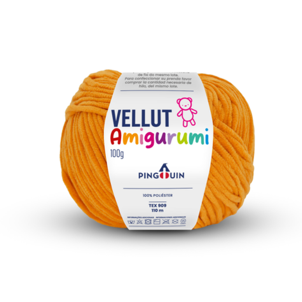 Fio Amigurumi Vellut Pingouin 100g – Textura Chenille Macia para