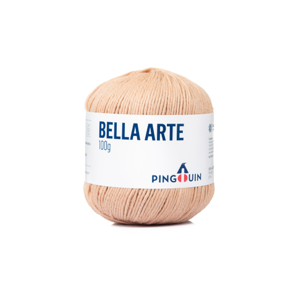 Fio Linha Bella Arte Pingouin 100g - 0702 - Palha