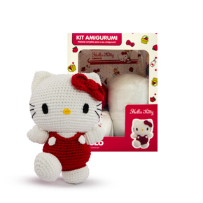 Kit Amigurumi - Coleção Hello Kitty Círculo - 02 - Look Rosa
